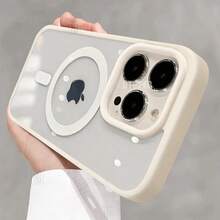 High Quality Anti-Fall Acrylic Business Black Case For IPhone 16 15 14 13 12 11 Pro Max Plus Magnetic Magsafe Clear Hard Cover - 灰色 - 查看 10