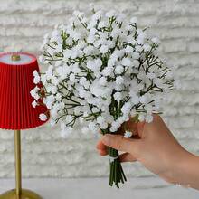 1 PIEZA/3 PIEZAS/6 PIEZAS/12 PIEZAS Flor artificial de Gypsophila con múltiples ramas, Bouquet falso de Paniculata de 28 cm apto para decoración de boda, decoración del Día de San Valentín, decoración de cumpleaños, decoración de aniversario, decoración del hogar, decoración de mesa, decoración de dormitorio y baño, decoración de escritorio, decoración de otoño, decoración de otoño, decoración de mesa, decoración de maceta de plantas - Multicolor - Ver 7