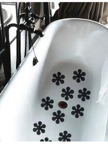 10片装，浴室地垫贴纸，防滑淋浴贴纸，浴室地板和楼梯贴纸，易粘贴易干