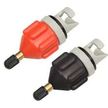 1 pieza Adaptador de inflado universal - Body de plástico duradero, accesorio de boquilla de bomba para tabla de surf, kayak, bote inflable, artículos esenciales de playa, accesorios de playa, flotador de piscina