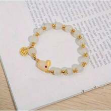 1 Pc High-Value Fu Brand Jade Rabbit Bracelet, The Best Gift For Good Friends And Girlfriends