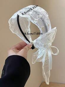 1 szt. Eleganckie nakrycie głowy w stylu boho z koronką, odpowiednie dla dziewczynek, romantyczny klimat świąteczny, letni dodatek plażowy