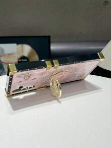 Aurora Bracket Phone Case Compatible With IPhone 11/12/13/14/15 Pro Max, Galaxy S24/S23/S22/S21 Ultra, A13/A14/A22/32/34/52/53/54/72/73/24, Z Flip 6/5/4/3 - Pink - View 6