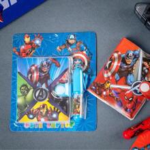Disney 1/2 buc Caiet cu desene animate Disney, Caiet pentru studenți, Caiet Marvel Set cu pix, Papetărie cu pandantiv, Carte de materiale, Blocnotes, Papetărie școlară, Premii pentru studenți, Blocnotes pentru petreceri, Rechizite de papetărie școlară, Specific biroului, Pix pentru examen
