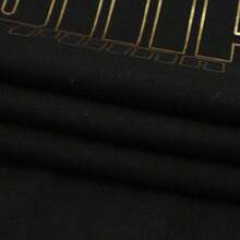 Puma Camiseta estampada de hombre, cuello redondo de punto, Camiseta corta