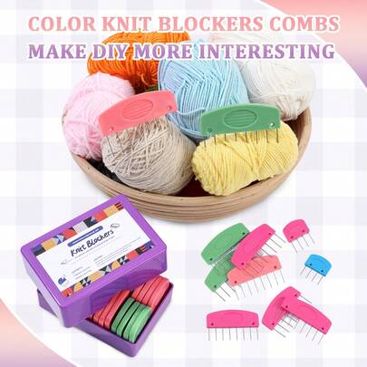 1 Set New Colorful Knitted Sweater, Scarf, Socks And Other Positioning Needle DIY Handmade Knitting Positioning Tool