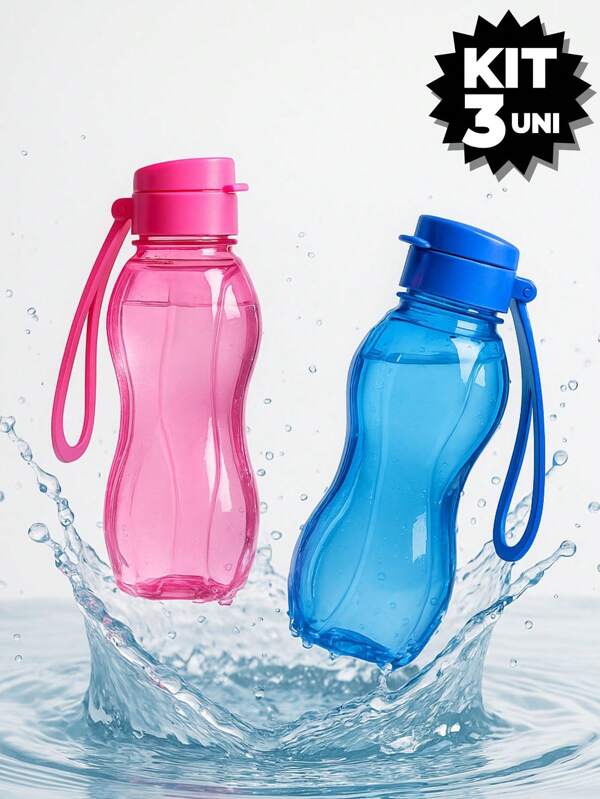 Kit 6 garrafas Squeeze 600 Ml e 350 Ml