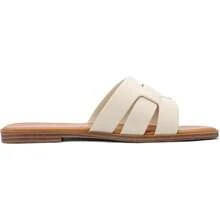 Dressy Summer Flat Sandals With Square Open Toe - Nude - View 2