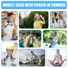 可重复使用颈部冷却冰袋，冷感冰围巾袋，户外运动冷却毛巾，夏季户外必备品