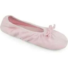 Women's Stretch Satin Ballet Slippers For Christmas - Pink - View 1