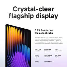 Xiaomi 小米 Pad 7 国际版平板电脑 3.2K 144Hz 晶晰显示屏 小米 HyperAI 由小米 HyperOS 驱动 骁龙® 7+ 第三代移动平台 LPDDR5X + UFS 4.0 8850mAh（典型值）电池 45W Turbo 充电 四扬声器带来沉浸式音效 支持杜比视界和杜比全景声 USB 3.2 Gen 1 蓝牙 5.4 - 綠色 - 查看 3