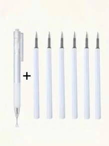 1/7 Piezas/Set Cuchillo de utilidad artístico para pegatinas, scrapbooking, herramienta de corte, caja de envío, cuchillo, útiles escolares, manualidades DIY, útiles escolares, vuelta al cole