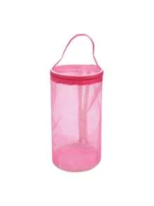 Bolsa portátil de almacenamiento de hilo, bolsa de malla hueca para hilos de lana de tejer y ganchillo, bolso de mano para almacenamiento de manualidades, herramientas y accesorios de costura