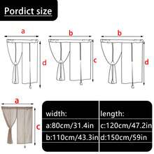 1pc Japanese Style Doorway Curtain Without Rod, Suitable For Bedroom, Entryway, Kitchen, Room Divider, Half Curtain