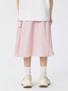 Balabala Tween Girl 粉色 2025 夏季新款雨伞工装裙