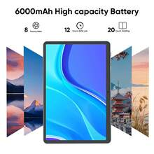 Android 13 Tablet, 10-Inch Tablet Equipped With A Quad-Core Processor, 2GB RAM, 32GB ROM With 512GB Expansion, 1280x800 High-Definition Touch Screen, GPS, WiFi, Camera, 6000mAh Battery. Tablet (Blue) - 黑色 - 查看 3