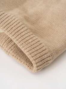 1件装雪花图案儿童护耳帽围巾套装，针织，保暖内衬，加厚，适合冬季户外骑行