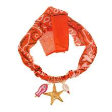 1 pieza Pulsera elegante y creativa de acero de titanio fino con estrella de mar, perla de agua dulce, coral picante y estampado de pez marino, un regalo de joyería adecuado para la graduación, diario, fiesta, festival, verano y vacaciones en la playa.