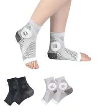 This Ankle Compression Socks Feature A Toeless Design And Elastic Foot Support, Providing Arch And Ankle Support, Suitable For Daily Wear And Outdoor Activities. - Multicolor - View 3