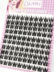 100 片自然 C 卷柔软狗狗风格和懒女孩可爱蓬松卡通系列假睫毛，适合初学者睫毛簇、睫毛簇、单根睫毛、睫毛、假睫毛 - C - 查看 5