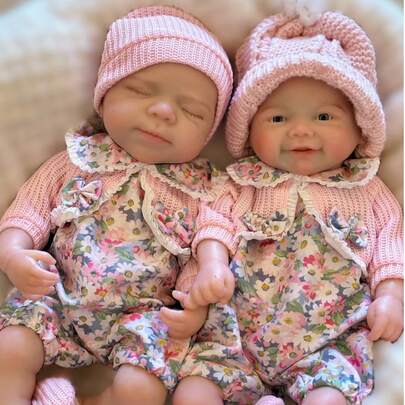 13 Inch Pascale Or Vivienne Silicone Reborn Girl Doll Handmade Newborn Baby Doll For Children Birthday Gifts(Anatomically Accurate)