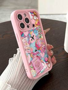 平面彩绘凹槽粉色带蝴蝶链防震厚实简约时尚外壳适用于 16/ 15、彩绘 15 Pro Max、苹果 P13 手机壳 P14 女款 P11 软壳 P12、防震 XS.XR/16 ProMax/13 手机壳/保护套/78P.78GES2iPhone 16/ 15/XR/ 16 ProMax/7P8P/P12 Pro Max/P13 Pro Max/P14 Pro Max/P13/P14/P11/P12/P14 女款软防震 XS/S/XS MAX/78GES 手机壳外壳保护套 - 彩色 - 查看 5