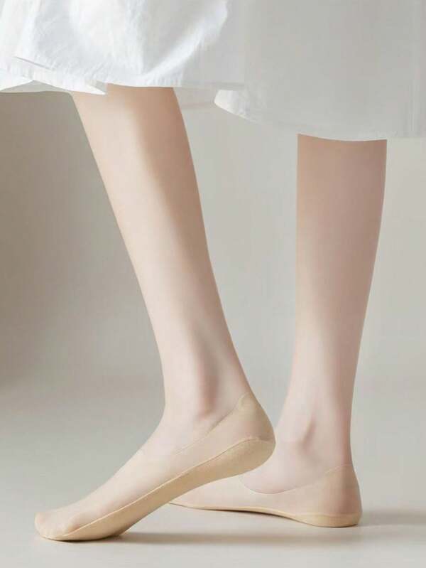 5 pares de calcetines cortos, invisibles, de estilo superficial y transpirables, absorbentes de sudor, antiolor y antideslizantes para mujeres, ideales para el verano