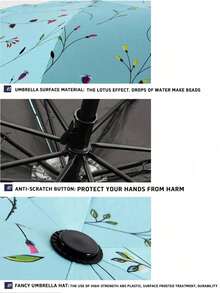 1PC Sunny And Rainy Umbrella, Travel Umbrella, Outdoor Sunscreen Umbrella, Summer Sunshade Umbrella, Windproof Sunscreen Umbrella, Compact Mini Umbrella - Waterproof Portable Lightweight UV Protection Windproof Easy To Carry Casual Folding Design With Carrying Bag - Great For Outdoor Activity, Travelling And Everyday Use, Spring Summer Picks,Brides Maid Gifts,Room,Bedroom Decor,Beach,Travel,For Men,For Women,Vacation,Cute Stuff - Multicolor - View 8