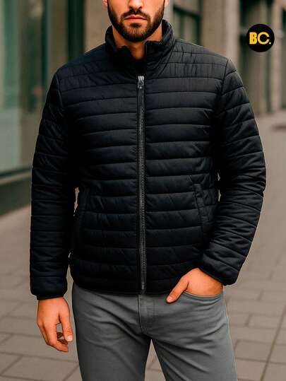 Big City Chamarra Casual Hombre Moderna Capitonada