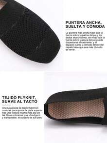 Tenis de mujer sin cordones tipo slip-on, tenis para mujer cómodos y transpirables con suela plana ligera, zapatos cómodos de mujer ideales para primavera, otoño y conducción, tenis deportivos para mujer para uso diario y estilo casual Tenis casuales de mujer de deporte para mujer, slip-on para primavera y otoño, de punta redonda, color negro y blanco solido , livianas modelo de tenis versátiles, zapatillas planas de lona para mujer corte bajo Tenis para mujer Zapatillas deportivas De suela ,cómoda,ligero,al aire libre caminar Zapatillas deportivas transpirables de malla para mujer, sandalias suela blanda antideslizante de color sólido con puntera redonda, aptas para uso diario, deportes, tenis. Mujer Casual Moda Transpirable Tenis Zapatos Cómodos Sneaker Nuevos zapatos deportivos casuales para mujer, tenis bordados cómodos, livianos, transpirables y planos deslizables, zapatos para mujeres - Negro - Ver 7