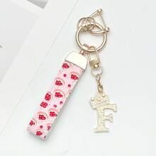 1 件锌合金钥匙扣，采用印花 PU 皮革设计，搭配闪亮皇冠字母吊坠，防锈涂层，适合悬挂车钥匙、钥匙等。它与任何东西相匹配，是引领潮流的必备品！ - 彩色 - 查看 24