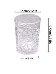 1pc Glacier Texture Attractive Couple Transparent Gargle Cup Tooth Brushing Cup Back To School