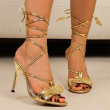 Women Pumps - 金色 - 查看 3