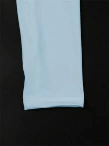 FQLWL 女士休闲街头风运动套装，印花拉链连帽衫和长裤套装，长袖两件套 - 藍色 - 查看 5