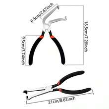 2pcs Elbow+Straight Head Disconnect Pliers For Automotive Electrical Connection - Black - View 10