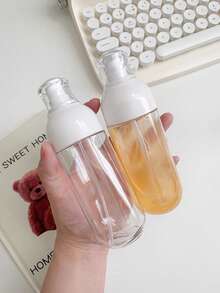 3pcs/1pc Home Skincare Moisturizing Spray Bottles, 60ml/120ml, Portable Travel Refillable Cosmetic Containers, Transparent Thick PET Spray Bottles, Press Type Lotion/Perfume Sample Empty Bottles, Multi-Purpose /Insect Repellent Containers - Clear - View 1