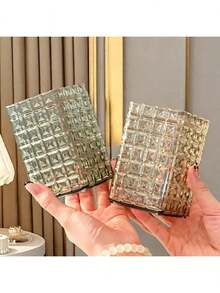 1/2/4个装透明塑料化妆品收纳盒，大容量化妆刷架，桌面收纳盒，可存放口红、眼线笔、文具、化妆品，适用于浴室、卧室、宿舍、办公室 - 彩色 - 查看 4