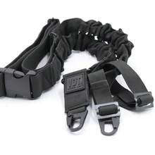 VDT TACTICAL GEAR Correa de Hombro Tactica, Correa Tipo Bungee, Correa de 2 Puntos Negro. - Negro - Ver 1