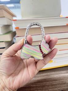 Creative Black Dog Shaped Pet Hanging Hook, Foldable Backpack Desk Edge Metal Hanging Holder, Fashion Bag Clip, Travel Storage - Multicolor - View 31