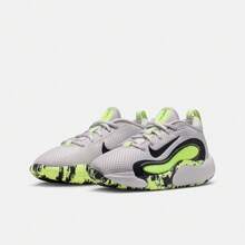 Giày bóng rổ cổ thấp Nike Isofly SE (GS) HQ8263-001 dành cho thanh thiếu niên - Xám - Xem 5