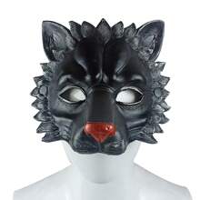 1 件成人 3D 立体 PU 泡沫狮子面具 - 适合万圣节、狂欢节、化妆舞会
