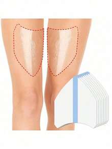 20pcs Invisible Anti-Chafing Thigh Bands, Thigh Friction Protection Tape, Transparent Protective Pads, Suitable For Women's Inner Thighs And Calves, Comfortable Protection