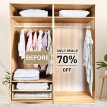 1set/5PCS Vacuum Storage Bags Foldable Waterproof Storage Bag For Mold/Moisture/Insect Proof Clothing Protection & 80% Space Saving Bedroom Accessories & Christmas Decorations Organizer Travel-Ready Vacuum Bags For Skirts, Down Jackets, Quilts Dorm Essentials & Family Storage Must-Haves
