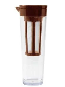 1000毫升粉色绿色棕色白色冷萃咖啡机、冰咖啡机、冷萃咖啡和茶冲泡器、易清洁网状过滤器