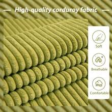 MAXYOYO 6-Inch Tri-Fold Mattress,Corduroy Folding Mattress,Double Foam Bed,Foldable Floor Mattress,Guest Bed Mattress Cover,Memory Foam Mattress Cover,Portable Camping Sleeping Bed