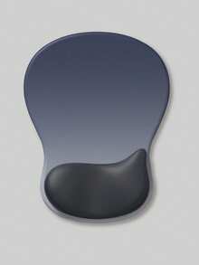 1 Silicone Ergonomic Wrist Pad, A Mouse Pad That Naturally Fits The Wrist, Relieves Hand Pain, Suitable For Laptops/Computers, With A Gradient Minimalist Design And A Thick Mouse Pad With A Silicone Anti Slip Base