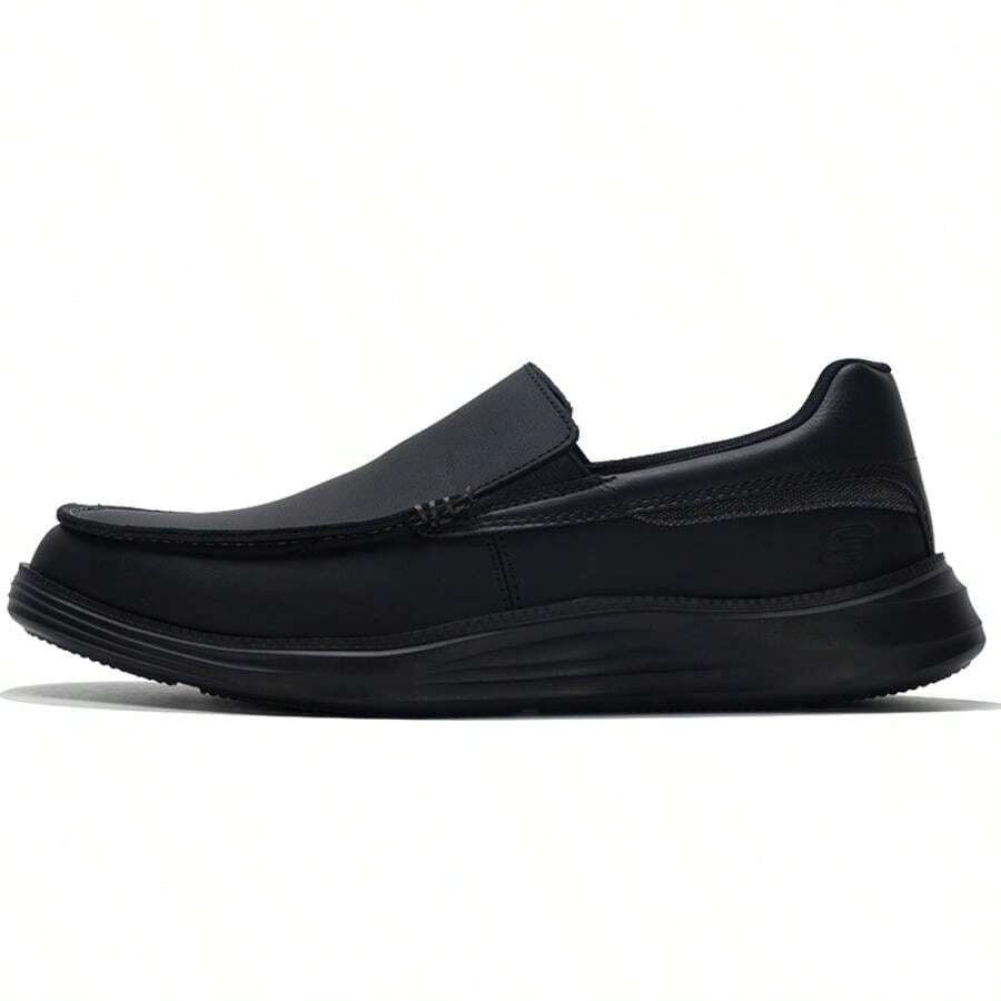 Skechers CAMDA 男士休闲一脚蹬轻便舒适运动鞋，运动步行鞋，8790007-BBK - 全黑色 - 查看 1