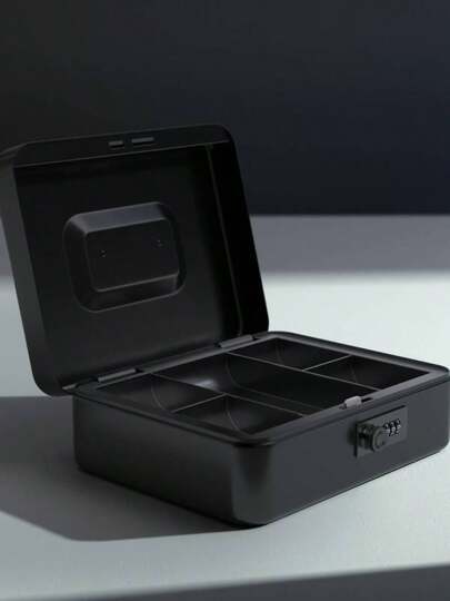 手提げ金庫 ダイヤル付 キャッシュメイト A5サイズ 会計 オフィス ミニ金庫 貯金箱 スチール製 家庭用