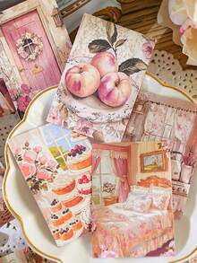 36pcs Cute Cartoon INS Journal Decorative Stickers, Illustrated Book Series, Suitable For Gifts, Office, Home, Marking, Labels, Classrooms, Entertainment Toys, Student Planner, Creative Retro DIY Decorative Stickers,For School Supplies,Back To School