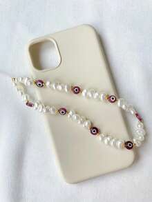 1 件 Evil Eye 仿珍珠手机壳配件、手机带、无线耳机、相机挂绳吊坠 - 彩色 - 查看 9